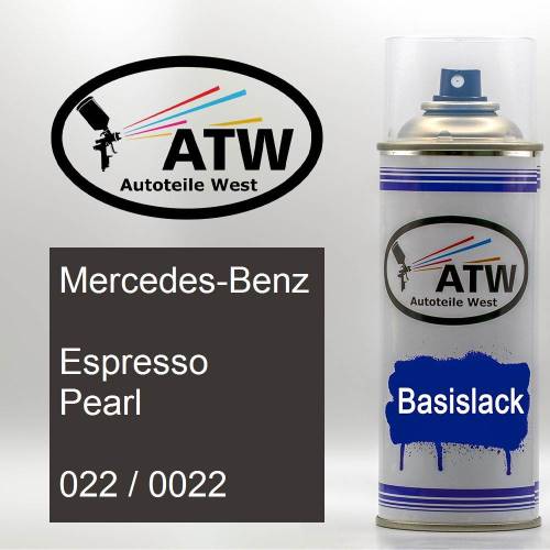 Mercedes-Benz, Espresso Pearl, 022 / 0022: 400ml Sprühdose, von ATW Autoteile West.